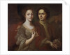 Self-portrait with the wife, c. 1729 by Andrei Matveyevich Matveyev