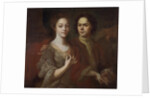 Self-portrait with the wife, c. 1729 by Andrei Matveyevich Matveyev