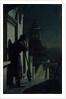 Strelets on the Moscow Kremlin tower at Moonlit Night, 1890s by Nikolai Sergeyevich Matveyev