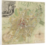 Map of Moscow, 1739 by Ivan Fyodorovich Michurin
