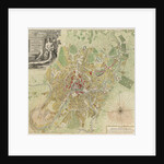 Map of Moscow, 1739 by Ivan Fyodorovich Michurin