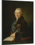 Portrait of Prince Alexander Alexeyevich Vyazemsky, 1780s by Leonty Semyonovich Miropolsky
