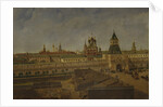 The Ilyinsky Gates in Moscow, Mid of the 19th cen by Pyotr Ivanovich Moiseyev
