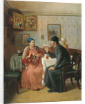 Tea drinking, 1895 by Alexey Avvakumovich Naumov