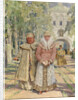 Outside the Monastery Gate, 1916 by Vasily Ivanovich Navozov