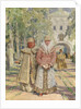 Outside the Monastery Gate, 1916 by Vasily Ivanovich Navozov