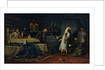 Fools coat. Boyar Druzhina Andreyevich Morozov before Ivan the Terrible, 1885 by Mikhail Vasilyevich Nesterov