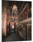 Interior with the iconostasis in the Saint Robe Church in the Moscow Kremlin, 1627 by Old Russian Architecture