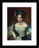 Portrait of a woman in the Russian court dress, ca 1835 by Pimen Nikitich Orlov