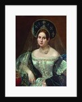 Portrait of a woman in the Russian court dress, ca 1835 by Pimen Nikitich Orlov