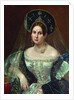 Portrait of a woman in the Russian court dress, ca 1835 by Pimen Nikitich Orlov