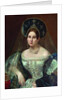 Portrait of a woman in the Russian court dress, ca 1835 by Pimen Nikitich Orlov
