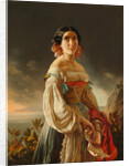 Portrait of Princess Lina Gagarina, 1847 by Pimen Nikitich Orlov