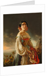 Portrait of Princess Lina Gagarina, 1847 by Pimen Nikitich Orlov