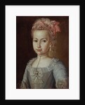 Portrait of Anna Lermontova, 1776 by Grigory Ostrovsky