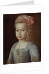 Portrait of Anna Lermontova, 1776 by Grigory Ostrovsky