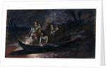Night spear fishing, 1870s by Vasili Grigoryevich Perov