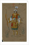 Costume design for the opera Ruslan and Lyudmila by M. Glinka, 1885 by Evgeni Petrovich Ponomarev