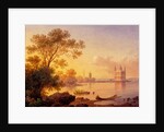 View on the Rose pavillion (Ozerki) in Peterhof by Ludwig Premazzi