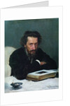 Portrait of composer Pavel Ivanovich Blaramberg, 1884 by Ilya Yefimovich Repin