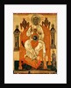 Trinity with the Saints, Early 15th cen by Russian icon