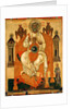 Trinity with the Saints, Early 15th cen by Russian icon
