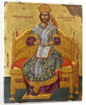 Christ Enthroned (Saviour of the World), 18th century by Russian icon