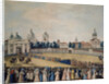 Visitation of Tsar Alexander I in the Alexander Nevsky Monastery, 1821 by Russian master