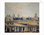 Visitation of Tsar Alexander I in the Alexander Nevsky Monastery, 1821 by Russian master