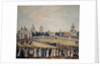 Visitation of Tsar Alexander I in the Alexander Nevsky Monastery, 1821 by Russian master