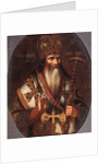 Portrait of Joachim, Patriarch of Moscow, End of 17th cen by Russian master