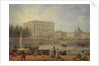 Saint Petersburg. View of the Fontanka River and the Derzhavin House, 1861 by Vasily Semyonovich Sadovnikov
