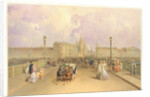 View of the Blagoveshchensky Bridge in Saint Petersburg, 1851 by Vasily Semyonovich Sadovnikov