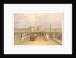View of the Blagoveshchensky Bridge in Saint Petersburg, 1851 by Vasily Semyonovich Sadovnikov