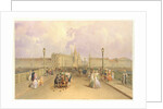 View of the Blagoveshchensky Bridge in Saint Petersburg, 1851 by Vasily Semyonovich Sadovnikov