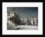 The Cathedral Square in the Moscow Kremlin at Night, 1878 by Alexei Kondratyevich Savrasov