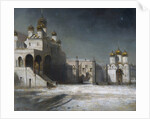 The Cathedral Square in the Moscow Kremlin at Night, 1878 by Alexei Kondratyevich Savrasov
