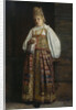 Woman from Kursk in traditional Russian clothing, 1871 by Grigori Semyonovich Sedov