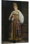 Woman from Kursk in traditional Russian clothing, 1871 by Grigori Semyonovich Sedov