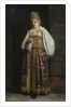Woman from Kursk in traditional Russian clothing, 1871 by Grigori Semyonovich Sedov