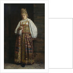 Woman from Kursk in traditional Russian clothing, 1871 by Grigori Semyonovich Sedov