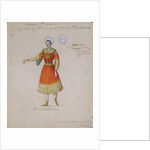 Costume design for the ballet Tsarina Syuyumbeki by A. Blanche, 1832 by Serkov