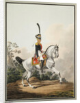 Field-Officer of the Preobrazhensky Regiment on Horseback, Early 19th cen by Samuel Shiflard