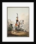 Field-Officer of the Preobrazhensky Regiment on Horseback, Early 19th cen by Samuel Shiflard