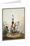 Field-Officer of the Preobrazhensky Regiment on Horseback, Early 19th cen by Samuel Shiflard