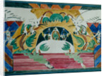 Stage design for the theatre play Tsar Maksemyan by A. Remizov, 1909 by Iosiph Solomonovich Shkolnik