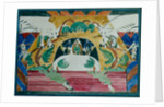 Stage design for the theatre play Tsar Maksemyan by A. Remizov, 1909 by Iosiph Solomonovich Shkolnik