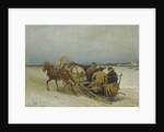 Troika in Winter, 1880s by Pyotr Petrovich Sokolov