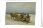 Troika in Winter, 1880s by Pyotr Petrovich Sokolov