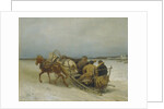 Troika in Winter, 1880s by Pyotr Petrovich Sokolov